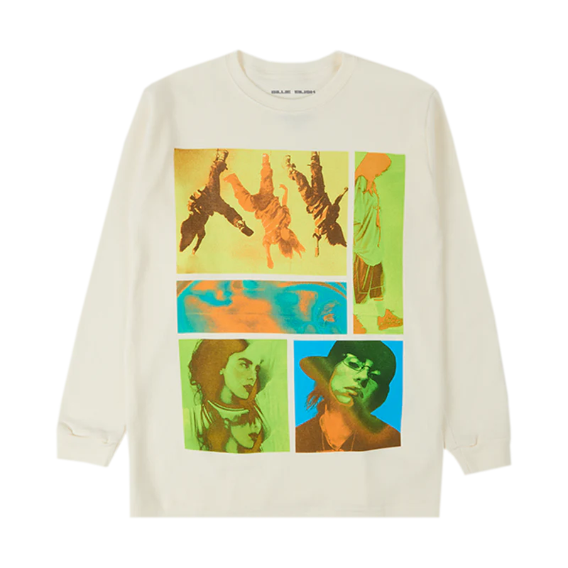 BIRDS OF A FEATHER COLLAGE THERMAL LONG SLEEVE