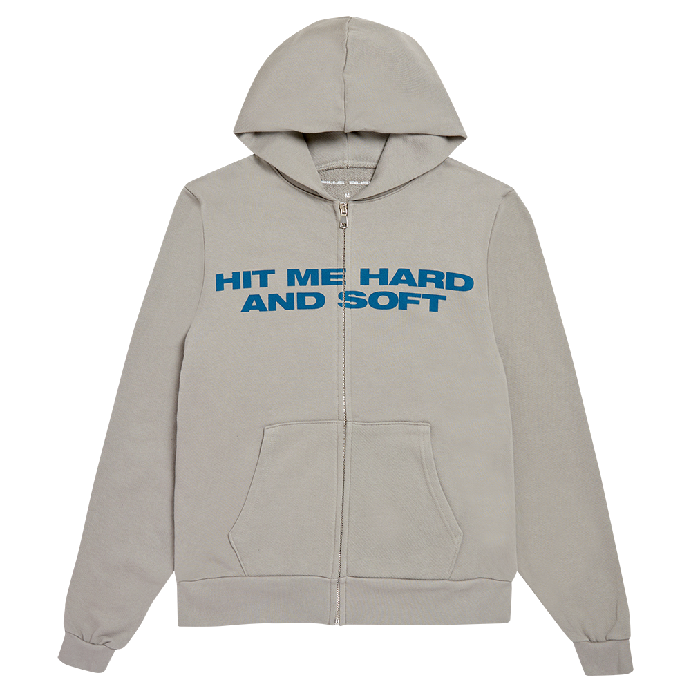 HIT ME HARD AND SOFT ZIPPER HOODIE