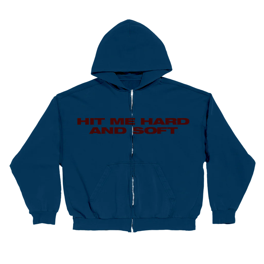 HIT ME HARD AND SOFT ZIPPER HOODIE