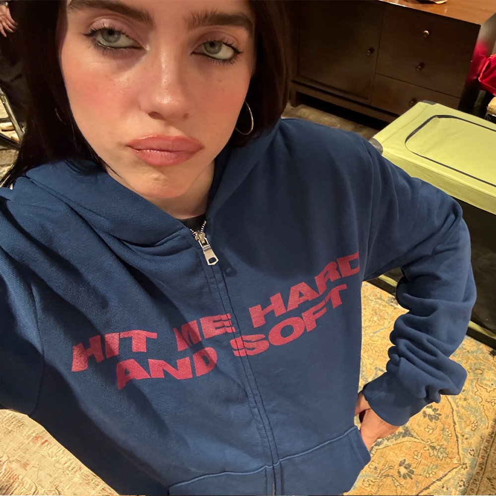 HIT ME HARD AND SOFT ZIPPER HOODIE