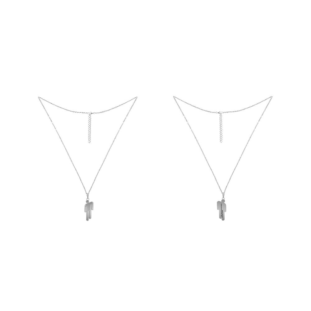 BLOHSH SILVER FRIENDSHIP NECKLACE 2 PACK