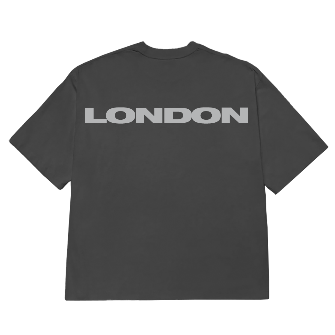 DUAL PHOTO LONDON WASHED BLACK TEE