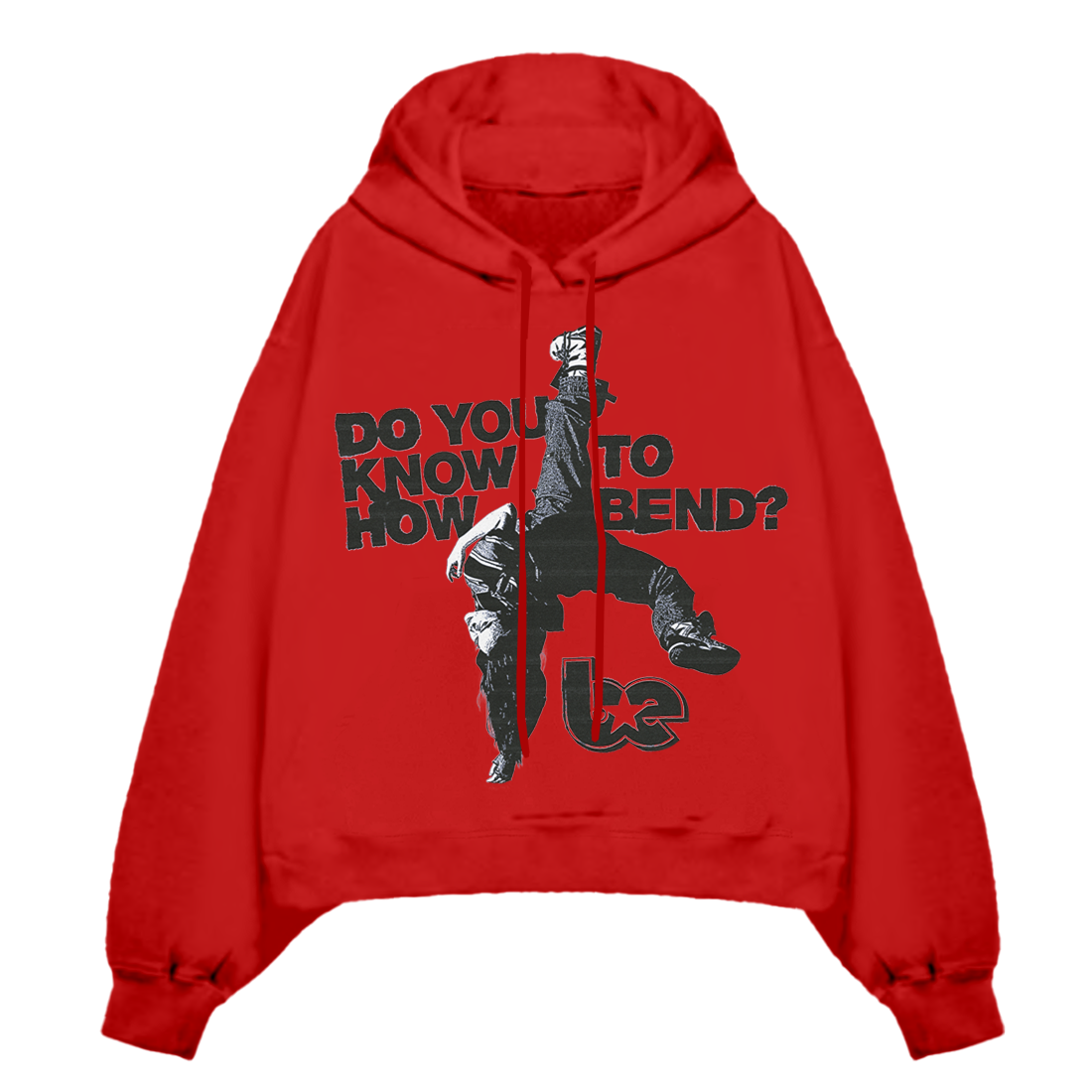 DO YOU KNOW HOW TO BEND? LONDON RED HOODIE