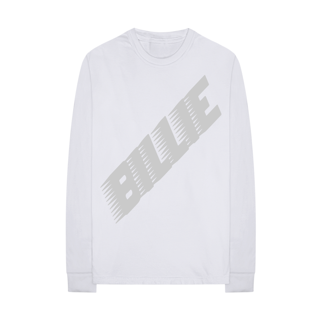 RACER LOGO WHITE LONGSLEEVE