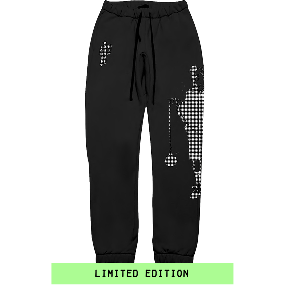 LIMITED LEAVE ME ALONE RHINESTONE SWEATPANTS