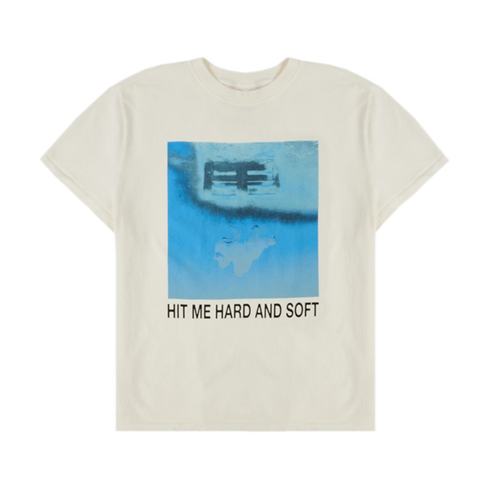 HIT ME HARD AND SOFT WHITE COVER TEE